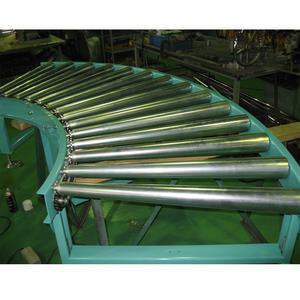 Gebogenes einkettig angetriebenes Rollen fördersystem einreihiges Kettenrad kegel walze - Product Image 2