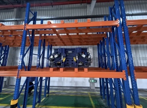 Structure en acier léger à fentes pour rangement industriel multi-niveaux pour garages, capacité de charge de 100 kg et protection contre la corrosion - Product Image 3