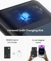 Chargeur portable INIU PD20W 10000mAh, ultra fin et léger, batterie externe multi-ports USB C à charge rapide pour téléphone