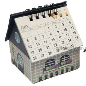 Custom House Shape Calendar with Memo Pad, Brand Promotion Gift