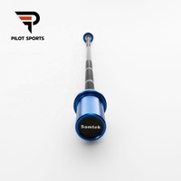 PILOT SPORTS SAM009 Barre d'haltères d'entraînement pour enfants et jeunes 2,5 kg en aluminium antidérapante ergonomique 1,2 m Mini haltères de fitness Samtek