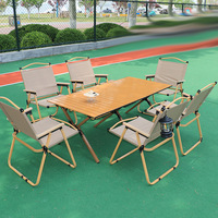 Tables et chaises pliantes d'extérieur pour café, camping, barbecue, utilisation en fondue
