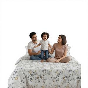 Juego de Ropa de Cama Moderna Ultra Suave para Cama Individual con Sábana Plana, Sábana Ajustable y 2 Fundas de Almohada - Product Image 1