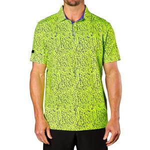 Camiseta Polo Deportiva Sublimada Personalizada de Lujo con Protección UV Spf50 para Hombre, Elástica, Tropical, para Golf - Product Image 1