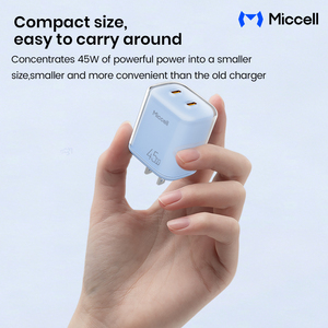 Chargeurs PC Miccell en gros 45W compatibles QC&PD, charge rapide, design unique double face avec film protecteur, <span class=keywords><strong>adaptateur</strong></span> de téléphone - Product Image 3