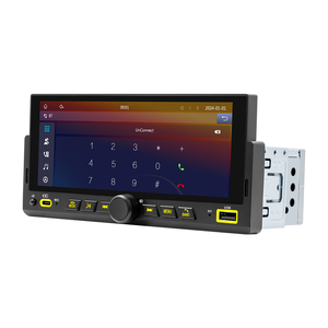 1din 6.86 ''Autoradio multimédia sans fil Carplay/<span class=keywords><strong>Android</strong></span> <span class=keywords><strong>Auto</strong></span>/<span class=keywords><strong>MirrorLink</strong></span> Stéréo BT RDS FM Câblage Protection Lecteur MP5 - Product Image 3