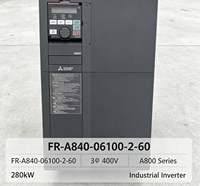 Variateur de fréquence Mitsubishi FR-A840-06100-2-60 250KW 380V 3 AC, multi-tensions 481A 590Hz, contrôle vectoriel sans capteur, moteur CE