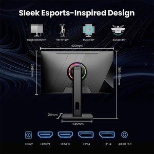 จอภาพสำหรับเล่นเกม24 27 32 34 49นิ้ว LED IPS 1K 2K 4K 5K 165Hz 1ms แบบกำหนดเอง - Product Image 5