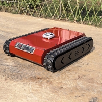 Châssis de robot chenillé télécommandé de 1 à 3 tonnes pour engins de construction, garantie 1 an, origine Shandong, avec vidéos.