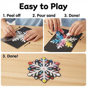 Set di Arte con Sabbia Personalizzabile per Bambini, Giocattolo Educativo per Asilo, <span class=keywords><strong>Pittura</strong></span> Creativa con Sabbia Colorata a Tema Cartoni Animati - Product Image 4