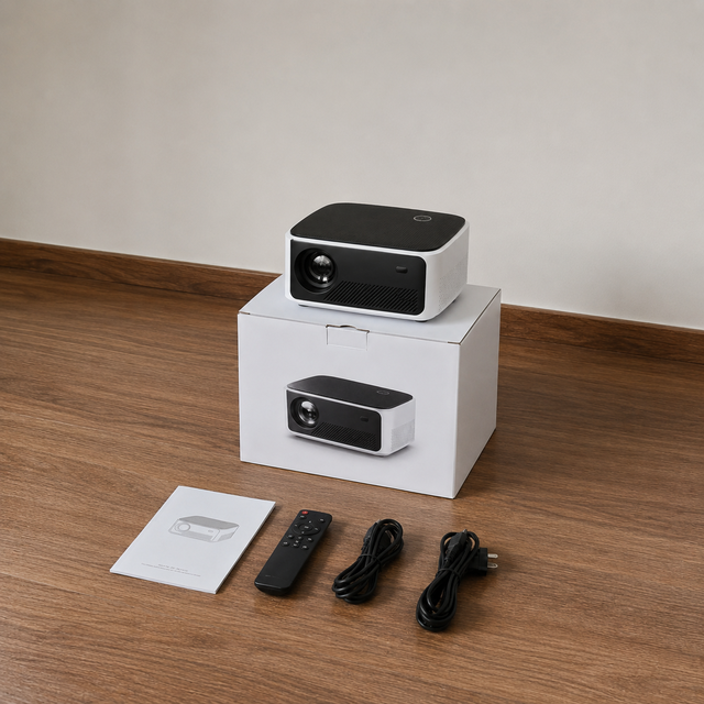 Portable Smart Projector with 1920x1080 Resolution Smart OS Portable Design for Multimedia Entertainment Use