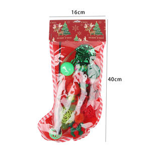 Nuevo Juego de Juguetes para Gatos de la Serie Navideña de Cross-Border Factory, Cabello Liso, Paquete con Cabeza de Tarjeta Navideña, Material de Pluma - Product Image 4