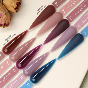 Gel UV à faible émission de chaleur pour extension d'ongles, couleur foncée, haute viscosité, pour hiver rigoureux, sans HEMA ni TPO, en pot, OEM - Product Image 1