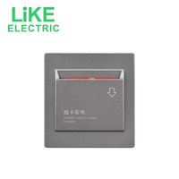 Interrupteur de panneau de chambre d'hôtel à temporisation 40A de type 86, interrupteur d'alimentation à induction par carte de chambre basse fréquence, type électrique
