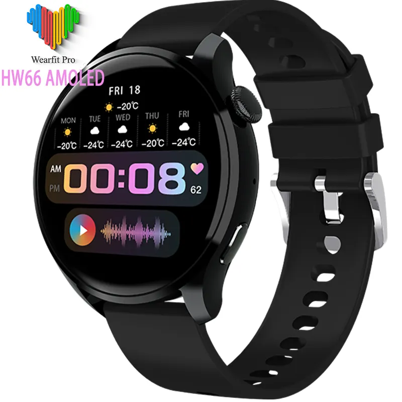 Tay miễn phí thông minh đồng hồ hw66 Smartwatch người đàn ông AMOLED HD màn hình chất lượng mới đến 2022 thông minh cổ tay loạt 8 NFC người đàn ông thông minh ban nhạc