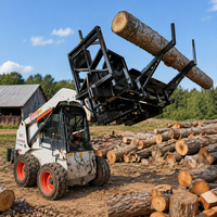 Nouveau modèle 2025 le plus vendu : Fendeuse de bûches / Processeur de bois de chauffage pour chargeuse compacte ou excavatrice