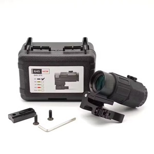 Lente d'ingrandimento ottica BUZZARD G45 5X con attacco rapido QD ribaltabile lateralmente, magnifier tattico di facile utilizzo, accessori da caccia - Product Image 3