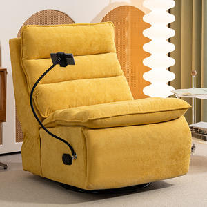 Canapé sectionnel inclinable électrique moderne en tissu pour salon, balcon, fauteuil de détente avec fonction de rotation en forme de capsule spatiale - Product Image 2