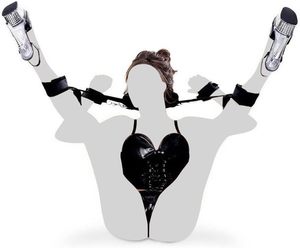 <span class=keywords><strong>BDSMS</strong></span> Kit de contraintes de lit Poignet Jambe Sangles De Retenue Main Cheville Poignets Adultes Lit Sexe Bondage Contraintes Ensemble Sex Play pour Couples - Product Image 5