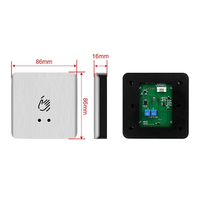 Yistar 86 Type panneau en alliage d'aluminium capteur infrarouge sans contact interrupteur de déverrouillage de porte bouton de sortie sans contact blanc