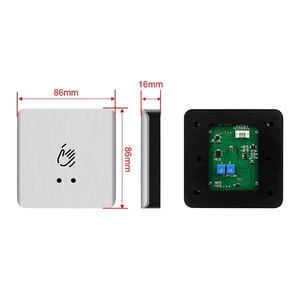 Yistar 86 loại hợp kim nhôm bảng điều chỉnh không có cảm ứng hồng ngoại cảm biến cửa phát hành chuyển đổi màu trắng touchless Exit nút - Product Image 5