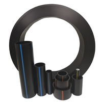Tuyaux en PEHD Pn8 Pn 10 16 Bar Dn100 Dn150 Dn225 Dn710 Dn 200 160mm 20 pouces pour l'alimentation en eau