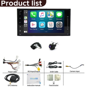 Reproductor de DVD para coche <span class=keywords><strong>Toyota</strong></span> <span class=keywords><strong>Avensis</strong></span> <span class=keywords><strong>Verso</strong></span> 2001-2006 Android 13 cpu4, radio estéreo para coche de 7 pulgadas, CarPlay con cable, Android Auto, reproductor BT - Product Image 6