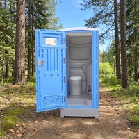 Toilettes publiques portables économiques de haute qualité, toilettes préfabriquées en plastique mobiles, faciles à assembler