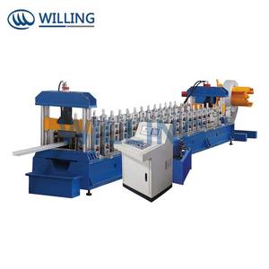 Ligne de production de machines de formage de tuiles en acier rapide WILLING, haute productivité, moteur à commande PLC, roulement de gouttière PPGI - Product Image 3