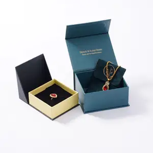 Flip superior jóias magnético embalagem caixa de anel de ímã para jóias ímã