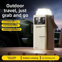 Lampe de camping portable d'extérieur avec câble intégré, batterie externe en plastique 50000 mAh 22,5 W, capacité extra-grande 30000, charge rapide, cadeau