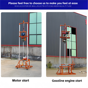 Draagbare 80M Diepte Mini Roterende Boorinstallatie Machine Handmatige Waterputboorinstallatie Met Benzinemotor Pomp Motor Kerncomponenten - Product Image 4