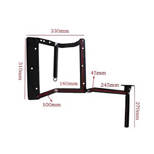 <b>Folding</b> Backrest With Flat Pull Hidden Hinges For <b>Sofa</b> <b>Bed</b> Modern Furniture Hinge Iron Material Flush Mount Design - Product Image 3