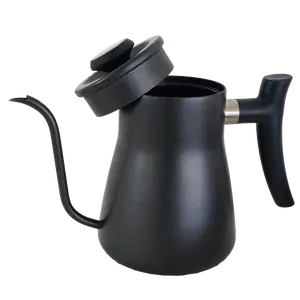 Zwarte Coating Unieke Decoratieve Reizen Camping Koffie Thee Waterkoker En Theepot SS304