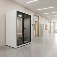 UNIBOOTH Cabine insonorisée de luxe, 30 dB, ISO 23351 Classe A, ASTM-E84 ignifuge, installation rapide en 30-45 min, pour laboratoire, atelier, OEM, ODM