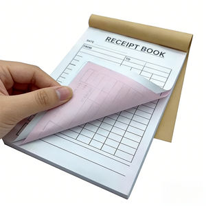 Тетради для заказов на продажу, 2-х листовые самокопирующиеся книги для счетов-фактур для бизнеса, книги для чеков с картонной обложкой - Product Image 1