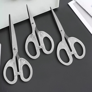 Transparent Frosted Scissors Stainless Steel <b>Small</b> Medium Large Craft Office Cutting <b>Tools</b> For Students And DIY Projects - Product Image 2
