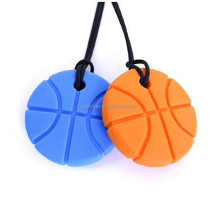 Collar de dentición masticable suave de juguete de pelota de tenis de silicona sin BPA para bebé, regalo de Navidad perfecto - Product Image 6