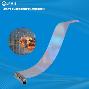 شاشة عرض LED شفافة فائقة النحافة ذاتية اللصق للإعلانات بسعر المصنع من LPMIE للنوافذ الزجاجية والجدران - Product Image 1