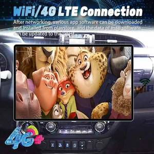Radio Multimedia para Auto con Android 15 y Carplay de 13.3 Pulgadas para <span class=keywords><strong>Toyota</strong></span> <span class=keywords><strong>Hilux</strong></span> 2016-2020, Navegación GPS, Reproductor, WIFI, 4G, DSP, Estéreo - Product Image 2