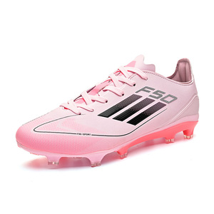 Zapatos de Fútbol Blancos para Hombre con Rayas Naranjas y Tachuelas Azules, Parte Superior Sintética, Suela de TPU, Tacos para Entrenamiento de Verano - Product Image 2