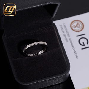 Bague de fiançailles pour homme en diamant de laboratoire certifié IGI, style pavé complet large et brillant en argent sterling S925, bijou statement pour femme - Product Image 3