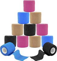 Bandage cohésif adhésif élastique extensible non tissé pour entorse de la main et de la cheville