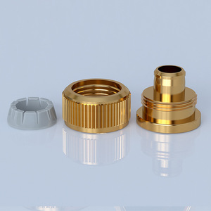 Connecteur de tube en laiton 12 mm pour robinet d'eau ou d'huile, design industriel - Product Image 4