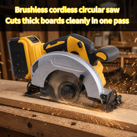 Scie circulaire sans fil 18V prête pour le chantier, avec moteur sans balais et boîtier renforcé, pour la découpe de bois robuste sur les chantiers de construction