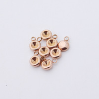 Supports de breloques de naissance vides en acier inoxydable à boucle unique de 6,5 mm, 12 couleurs, pour la création de bijoux DIY, fournitures artisanales, vente en gros
