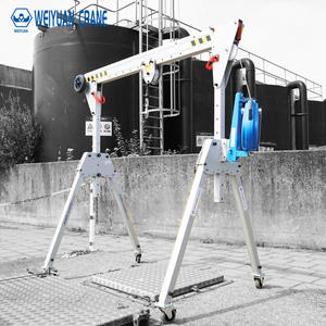 Grue à portique mobile manuelle pliable en aluminium de petite taille 1 tonne 2 tonnes 3 tonnes 5 tonnes - Product Image 6