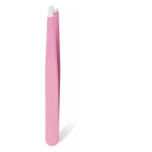 Pinzas para Cejas Inclinadas Personalizadas, Pinza para Cejas de Acero Inoxidable con Punta Plana, Herramienta Profesional para Depilación y Belleza - Product Image 1