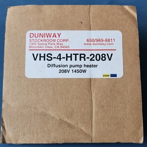 Duniway VHS-4-HTR-208V Diffusion Pump <b>Heater</b> <b>Industrial</b> Vacuum Equipment Maintenance - Product Image 4