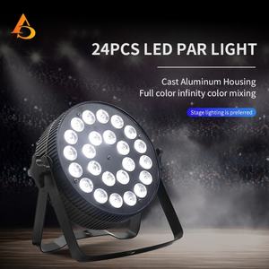 Projecteur LED Par Slim DMX en aluminium noir mat avec 24 LED RGBWA 15W - Product Image 2